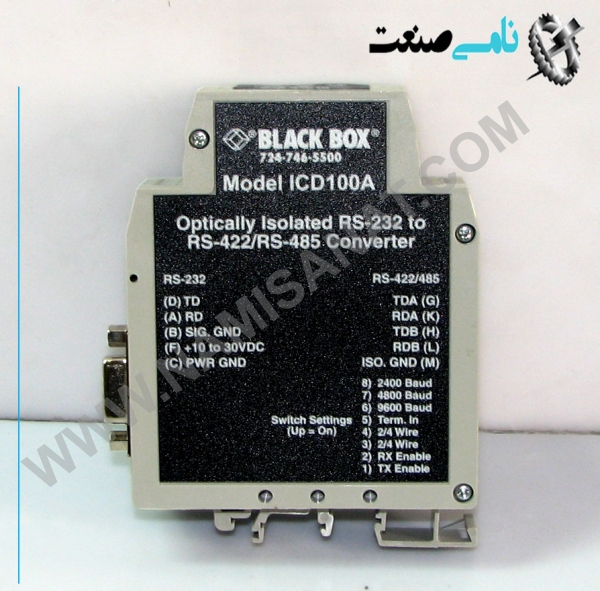 Converter, DIN Rail, RS-232 to RS-422/RS-485, Converter, DIN Rail, RS-232 to RS-422/RS-485,Converter, DIN Rail, RS-232 to RS-422/RS-48,Converter, DIN Rail, RS-232 to RS-422/RS-4,Converter, DIN Rail, RS-232 to RS-422/RS-,Converter, DIN Rail, RS-232 to RS-422/RS,Converter, DIN Rail, RS-232 to RS-422/R,Converter, DIN Rail, RS-232 to RS-422,Converter, DIN Rail, RS-232 to RS-422,Converter, DIN Rail, RS-232 to RS-,Converter, DIN Rail, RS-232 to R,Converter, DIN Rail, RS-232 to ,Converter, DIN Rail, RS-232,Converter, DIN Rail, RS-23,Converter, DIN Rail, RS-2,Converter, DIN Rail, RS-,Converter, DIN Rail, RS,Converter, DIN Rail, R,Converter, DIN Rai,Converter, DIN R,Converter, D,Conver,Converter, DIN Rail, RS-232 to RS-422/RS-485, ,نامی صنعت,تجهیزات صنعتی برق صنعتی,namisanat,نامی صنعت,تجهیزات صنعتی,نمایندگی فروش سایر برند ها,نمایندگی فوش ایر برند های ABB,IFM,ind.power,برق صنعتی ,Put your industrial communications on the right track with this converter.,DIN Rail Converter and Repeaters with Opto-Isolation,Converter (ICD100A): » Optically isolates and converts unbalanced half- or full-duplex RS-232 signals to optically isolated and balanced full-duplex RS-422 or 2-wire half- or 4-wire full-duplex RS-485. » Switch-selectable data rates between 2400 bps and 19.2 kbps. » Conveniently mounts on optional DIN rails. Repeaters (ICD102A, ICS103A): » The RS-422/RS-485 model acts as a repeater, an isolator, an extender, and a converter. It features switch-selectable data rates between 2400 bps and 115.2 kbps. » The RS-232 model isolates the TD, RD, RTS, and CTS channels. All four channels support speeds up to 115.2 kbps.,
